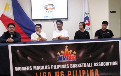 <p><strong>MPBA WOMEN'S CHAMPIONSHIP. </strong>Magilas Pilipinas Basketball Association (MPBA) founder Fernando ‘Kotz’ Arimado talks about the Women's Championship during the Tabloids Organization in Philippine Sports, Inc. (TOPS) ‘Usapang Sports’ forum at the Philippine Sports Commission (PSC) Conference Room in Malate, Manila on Thursday (Nov. 21, 2024). The MPBA Women’s Championship will kick off on Nov. 23 at the Ynares Sports Arena sa Pasig City. <em>(PNA photo by Jean Malanum) </em></p>