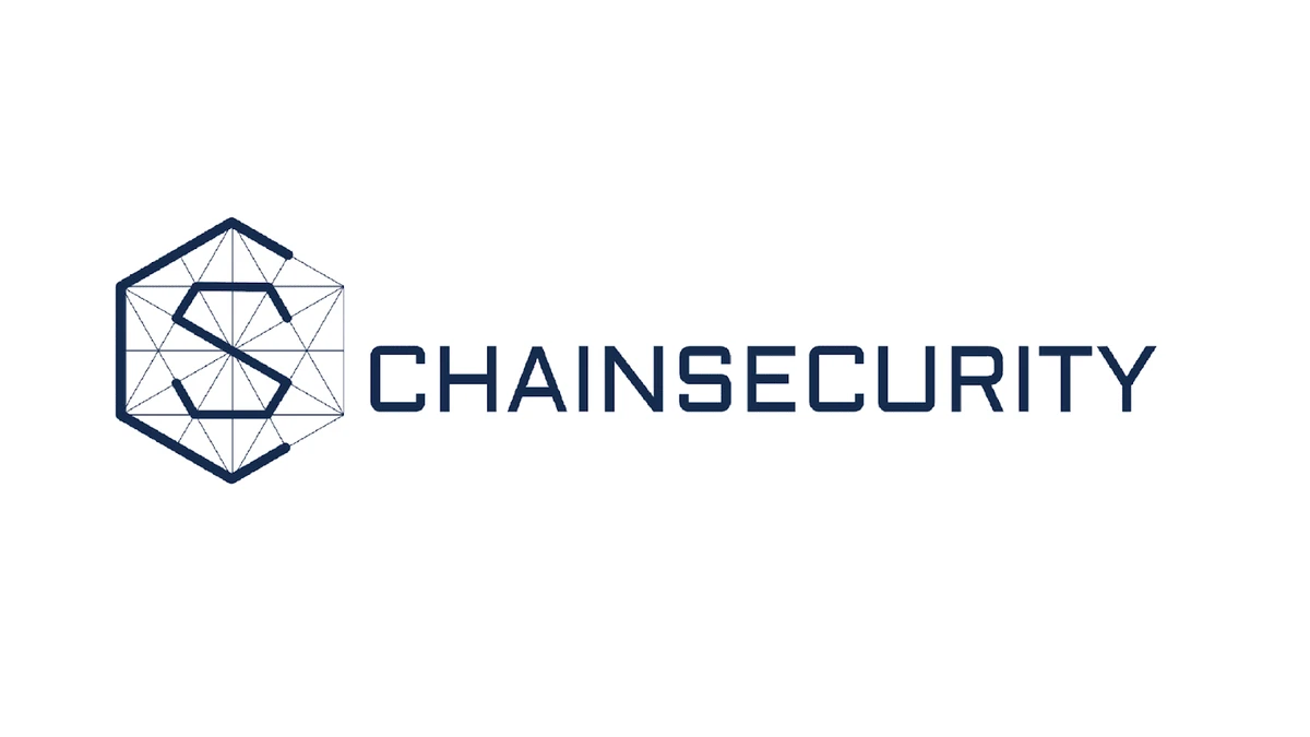ChainSecurity logo: A geometric hexagon with intricate linework surrounding a bold "S," symbolizing precision and blockchain security.
