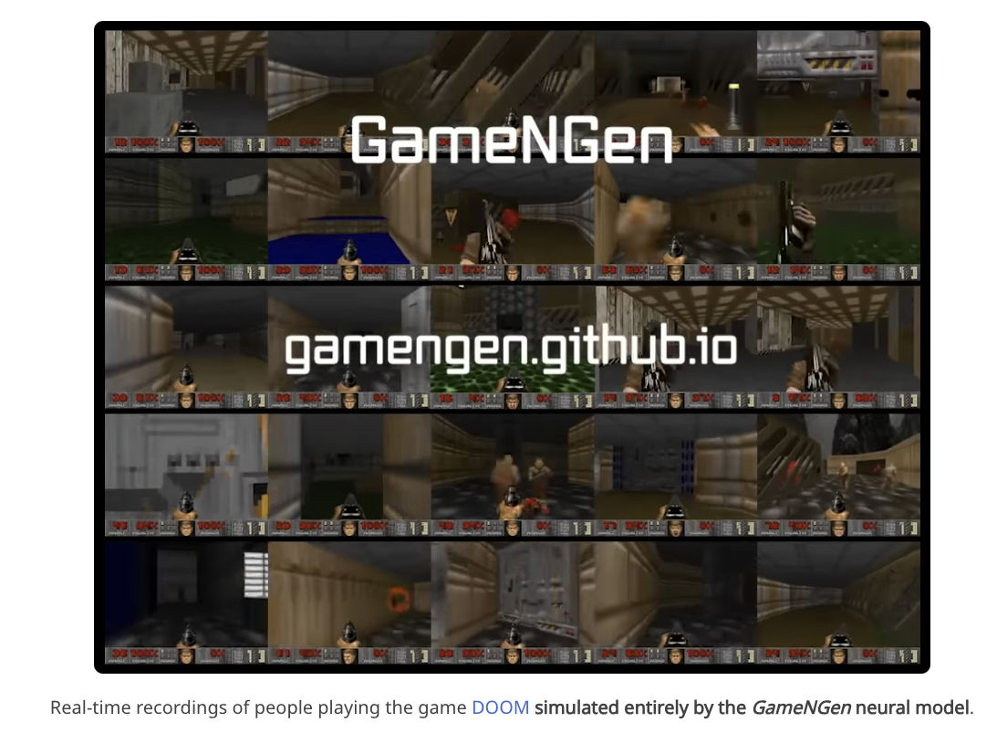 谷歌研究人员发布AI游戏引擎，可实时模拟《毁灭战士》