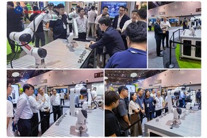华为全联接大会：大族机器人受邀展示协作机器人动态插装应用