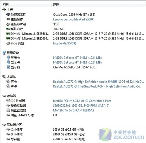 联想Y550P评测Coming 