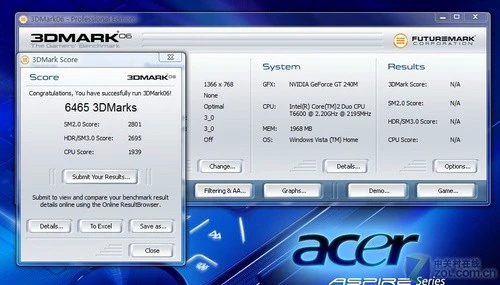 双显卡切换 配GT240独显宏碁5935G评测 