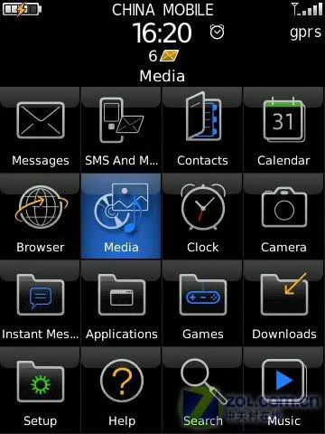 首款触屏BlackBerry 黑莓9500独家评测 624MHz处理器黑莓触摸屏手机9500评测(4)