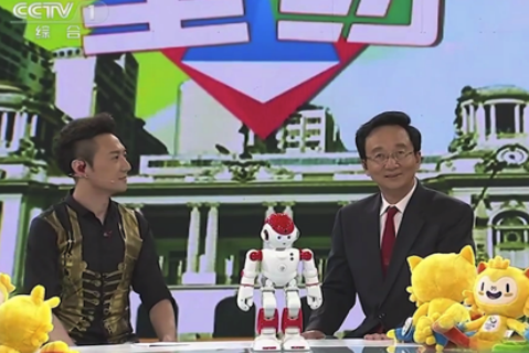 优必选Alpha2主持奥运栏目 智能机器人时代来临