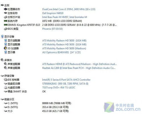 耀眼孔雀蓝 戴尔Inspiron 灵越14R评测