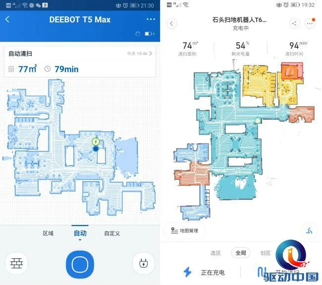 科沃斯扫图模式