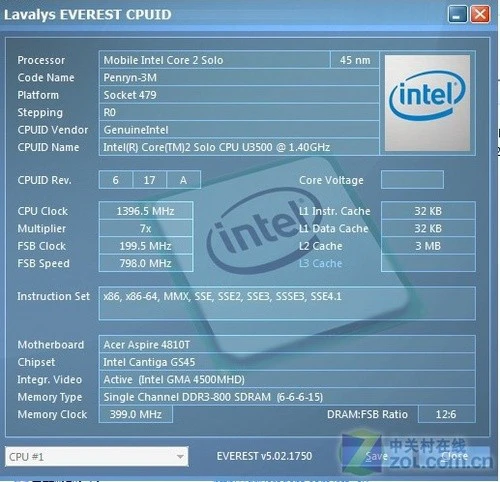 轻薄+独显 5400元宏碁4810TG性能测试 