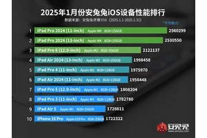 iPhone 16 Pro Max首次跌出iOS性能榜前十：A系列芯片完败