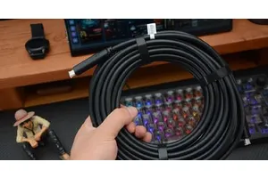 10米长的全功能光纤数据线见过吗？10Gbps速率，还支持PD60W快充