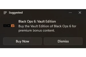 Win11通知已成广告位 微软频繁推广使命召唤和365等