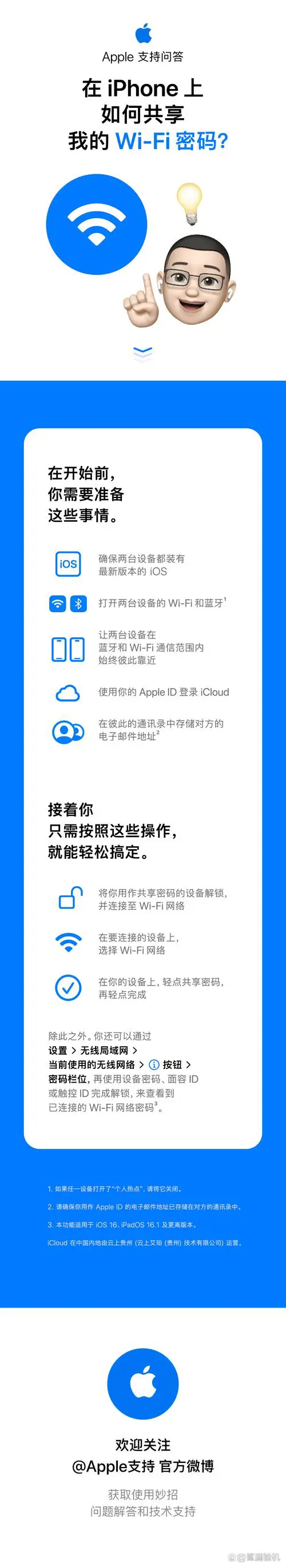 苹果手机怎么共享wifi密码