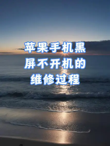 手机摔了黑屏打不开怎么办
