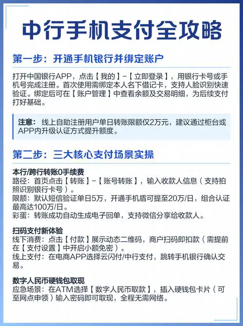 中国银行手机银行怎么开通